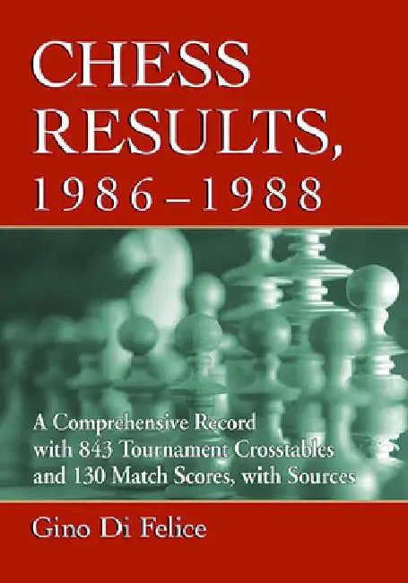 Chess Results, 1986-1988 (English, Gino Di Felice)