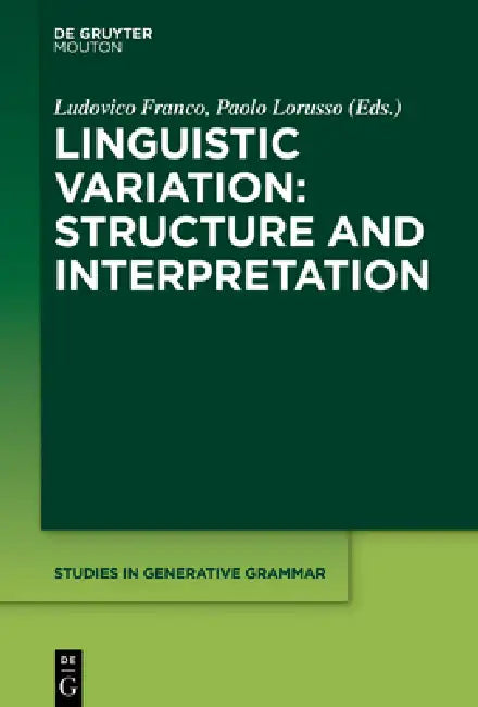 Linguistic Variation (English, Ludovico Franco | Paolo Lorusso)