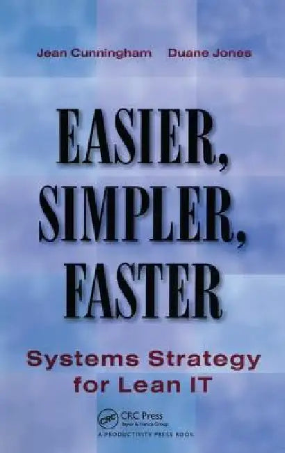 Buy Easier, Simpler, Faster (English, Jean Cunningham | Duane Jones) — BookShops.in