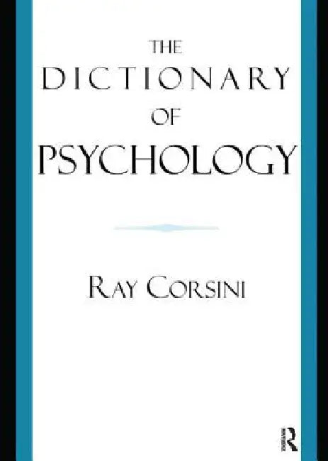 The Dictionary of Psychology (English, Ray Corsini)