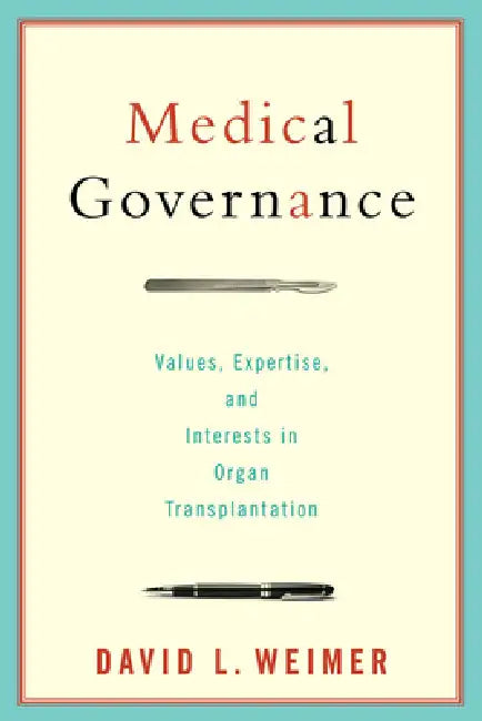 Medical Governance (English, David L. Weimer | David L. Weimer)