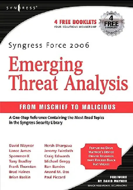 Buy Syngress Force Emerging Threat Analysis (English, Graham) — BookShops.in