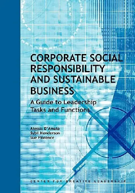 Buy Corporate Social Responsibility and Sustainable Business (English, Alessia D'Amato | Sybil Henderson | Sue Florence) — BookShops.in