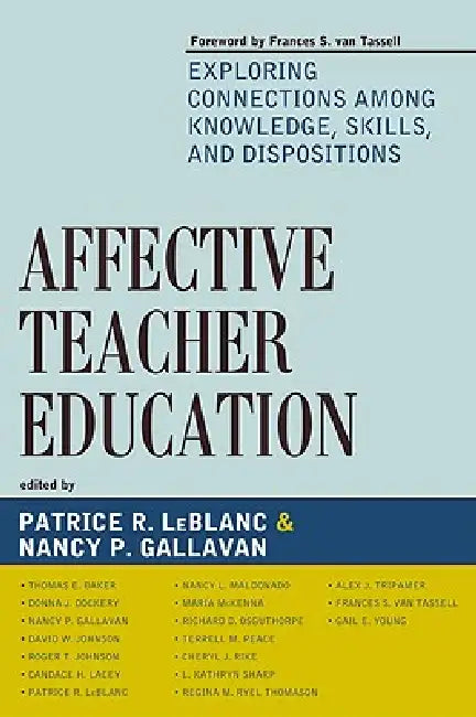 Affective Teacher Education (English, Frances S. Van Tassell | Tom E. Baker | Donna J. Dockery)
