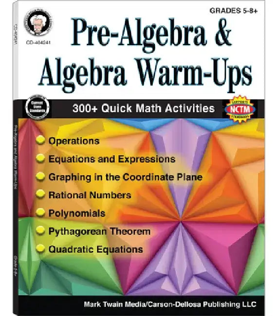 Buy Pre-Algebra and Algebra Warm-Ups, Grades 5 - 12 (English, Cindy Barden | Wendi Silvano) — BookShops.in