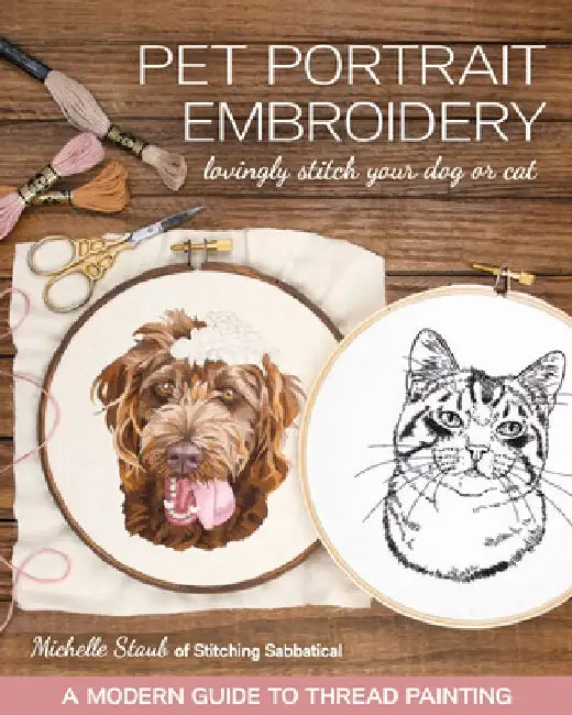 Pet Portrait Embroidery (English, Michelle Staub)