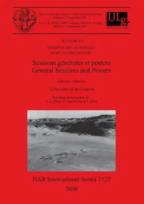 Buy Section 15. Préhistoire en Afrique / African Prehistory (English, P. de Maret | E. Cornelissen | I. Ribot) — BookShops.in