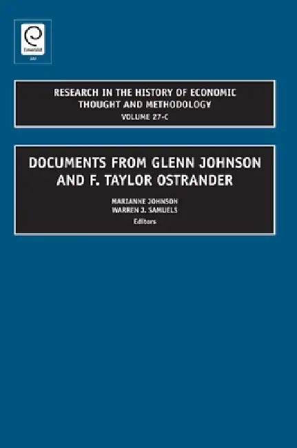 Documents from Glenn Johnson and F. Taylor Ostrander (English, Marianne Johnson | Warren J. Samuels)