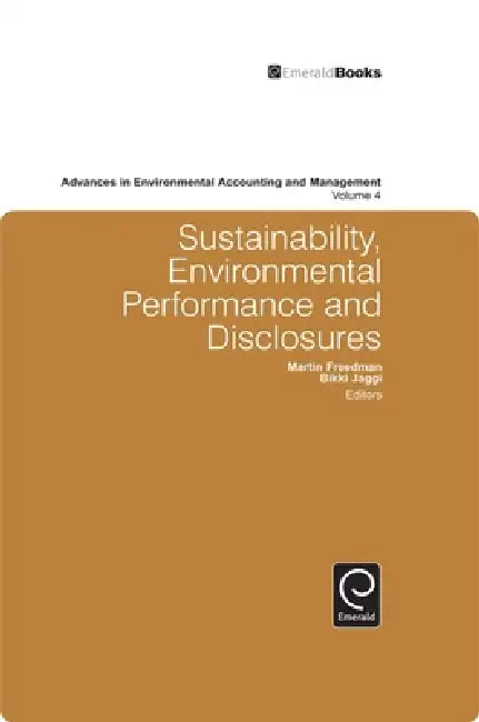 Sustainability, Environmental Performance and Disclosures (English, Marty Freedman | Bikki Jaggi)