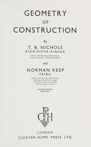 Buy Geometry of Construction (English, T. B. Nichols | N. P. Keep) — BookShops.in