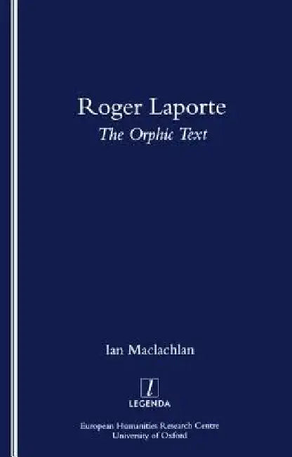 Buy Roger Laporte (English, Ian Maclachlan) — BookShops.in