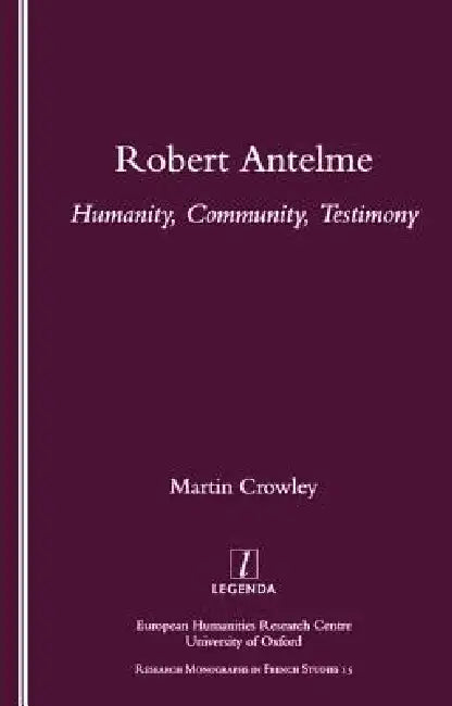 Robert Antelme (English, Martin Crowley)