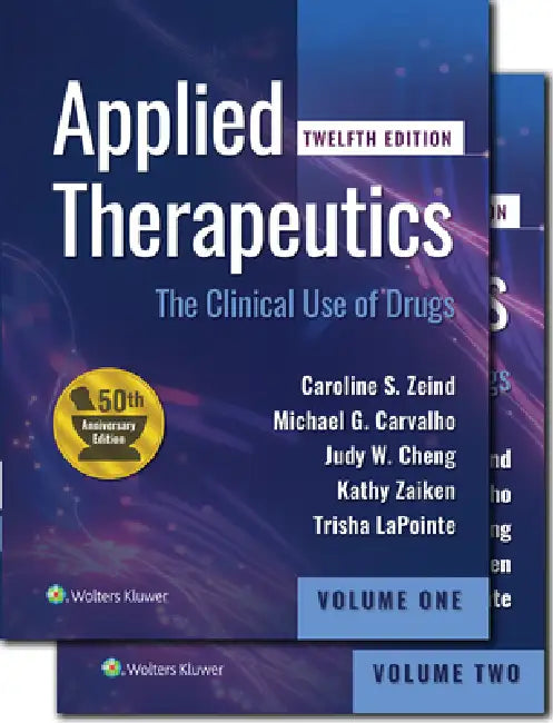 Buy Applied Therapeutics (English, Caroline S. Zeind | Michael G. Carvalho | Judy W. M. Cheng) — BookShops.in