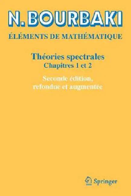 Théories Spectrales (English, N. Bourbaki)