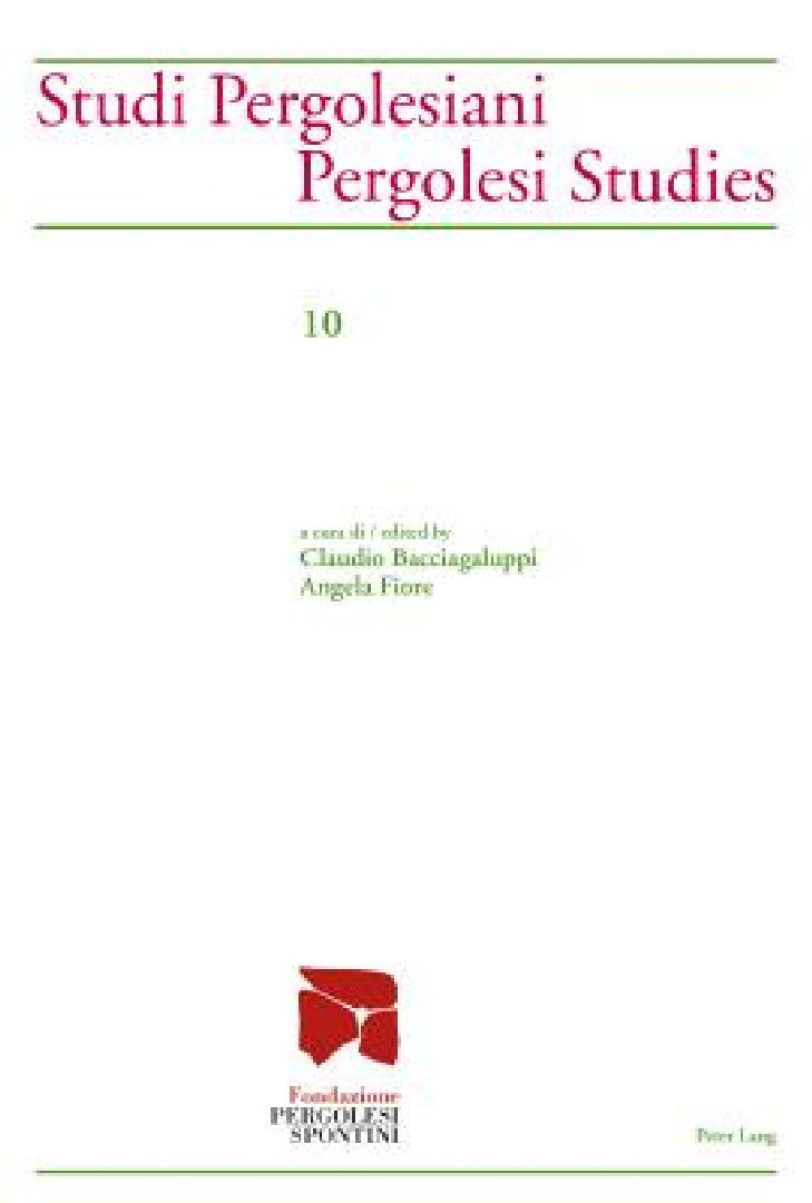 Buy Studi Pergolesiani- Pergolesi Studies (English, Fondazione Pergolesi Spontini | Claudio Bacciagaluppi | Angela Fiore) — BookShops.in