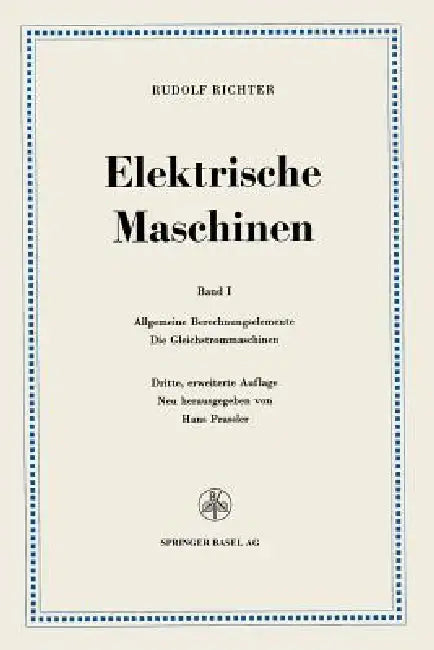 Buy Elektrische Maschinen (English, Rudolf Richter) — BookShops.in