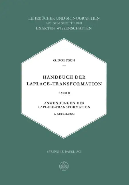 Handbuch Der Laplace-Transformation (English, Gustav Doetsch)