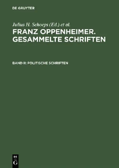 Politische Schriften (English, Elke-Vera Kotowski)