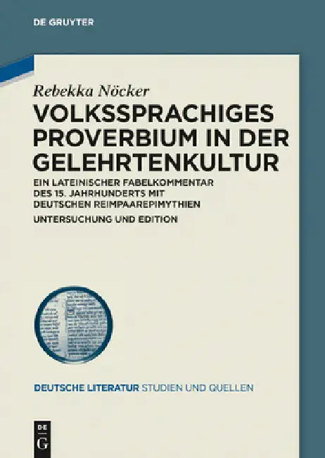 Buy Volkssprachiges Proverbium in der Gelehrtenkultur (English, Rebekka Nöcker) — BookShops.in