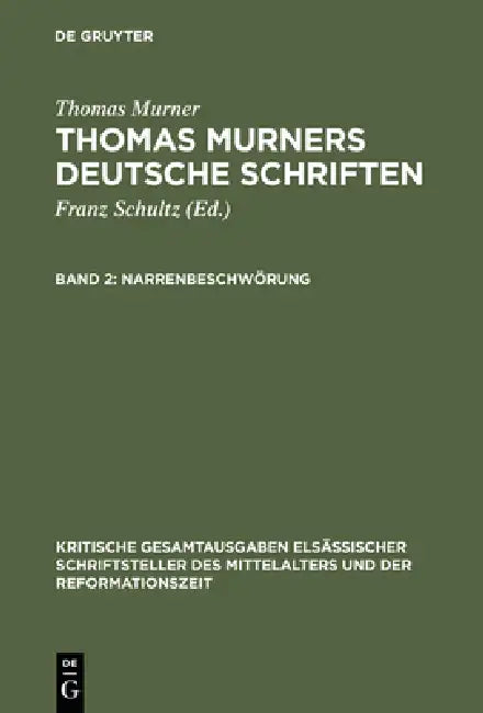 Buy Narrenbeschwรถrung (English, Thomas Murner | Meier Spanier) โ BookShops.in