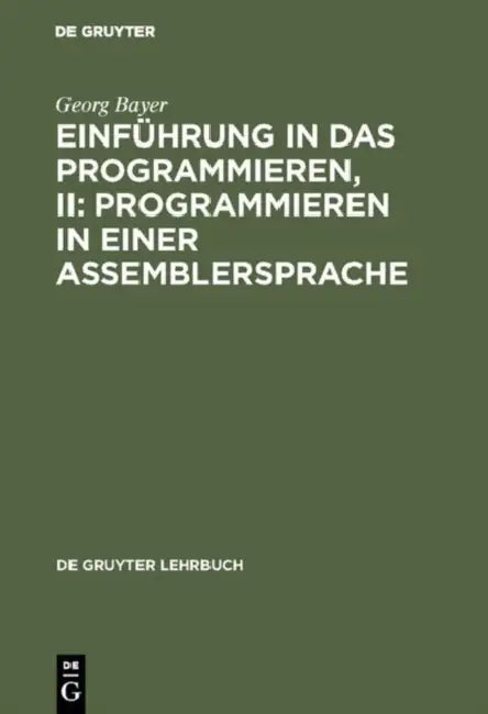 Buy Einführung in das Programmieren, II (English, Georg Bayer) — BookShops.in