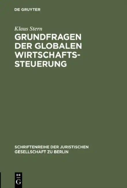 Buy Grundfragen der globalen Wirtschaftssteuerung (English, Klaus Stern) — BookShops.in