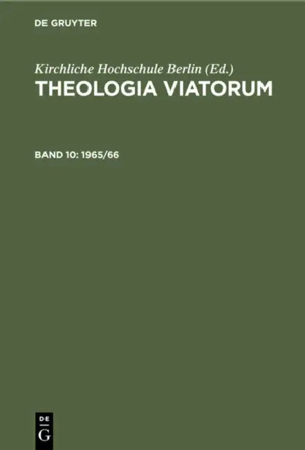 Buy 1965/66 (English, Kirchliche Hochschule Berlin) — BookShops.in