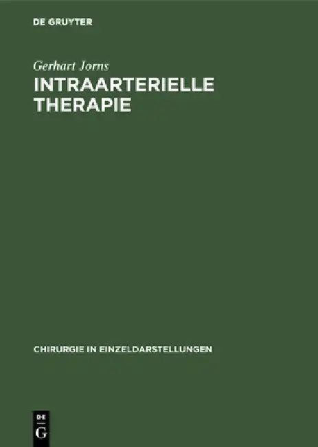 Buy Intraarterielle Therapie (English, Gerhart Jorns) — BookShops.in