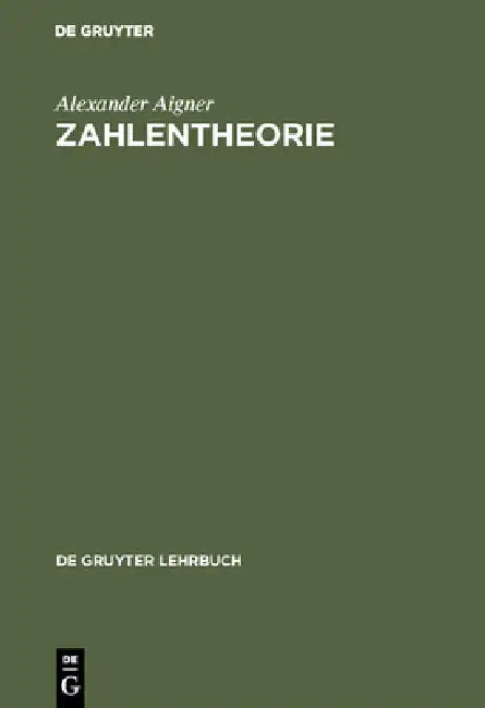 Buy Zahlentheorie (English, Alexander Aigner) — BookShops.in