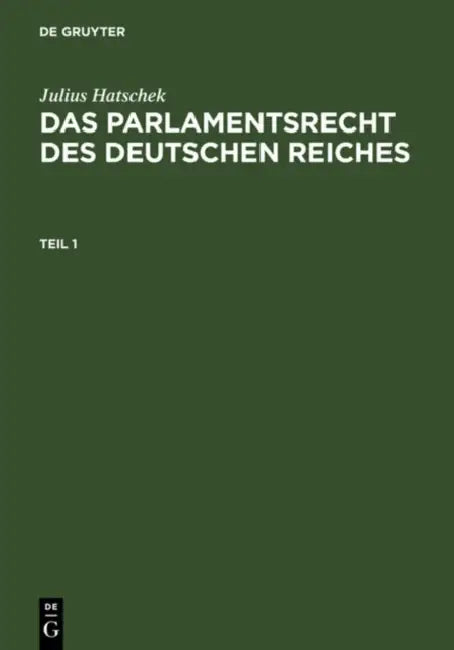 Buy Teil 1 (English, Julius Hatschek) — BookShops.in