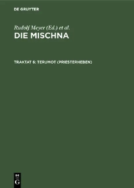 Buy Terumot (Priesterheben) by Eberhard Güting - De Gruyter German Paperback Reprint 2018 - Buy Online at Bookshops.in — BookShops.in