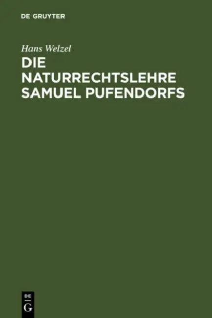 Buy Die Naturrechtslehre Samuel Pufendorfs (English, Hans Welzel) — BookShops.in