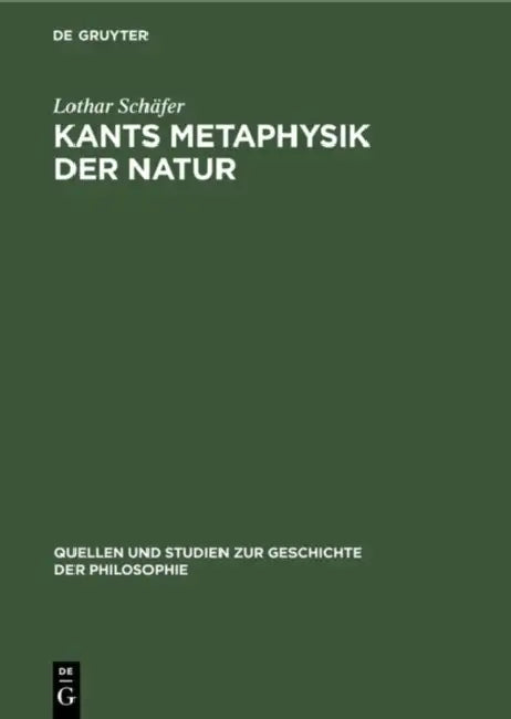 Buy Kants Metaphysik der Natur (English, Lothar Schäfer) — BookShops.in