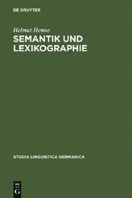 Buy Semantik und Lexikographie (English, Helmut Henne) β BookShops.in