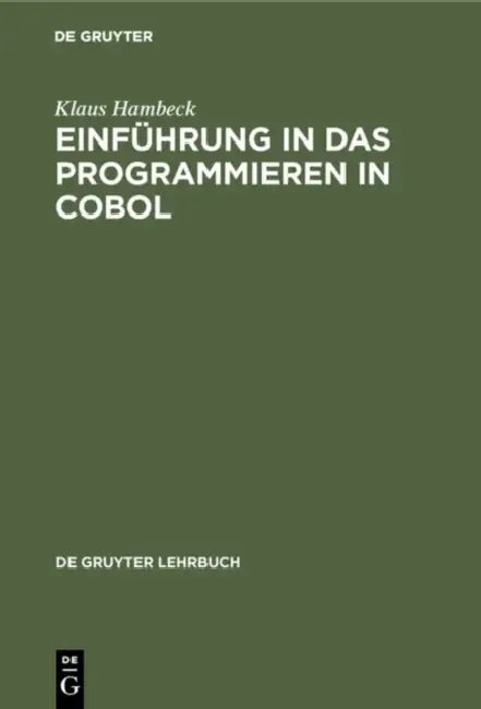 Buy Einführung in das Programmieren in COBOL (English, Klaus Hambeck) — BookShops.in