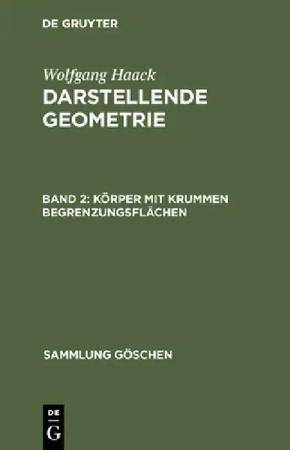 Buy Körper mit krummen Begrenzungsflächen (English, Wolfgang Haack) — BookShops.in