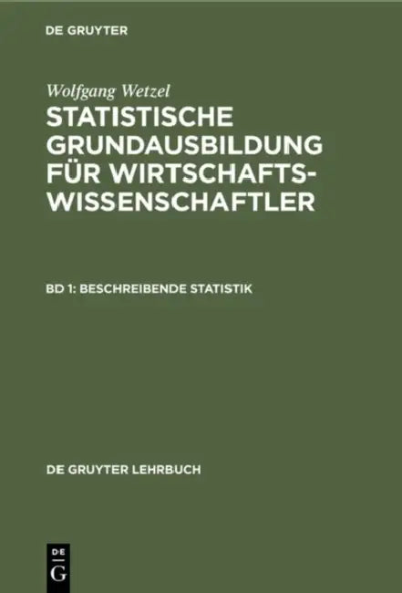 Buy Beschreibende Statistik (English, Wolfgang Wetzel) — BookShops.in