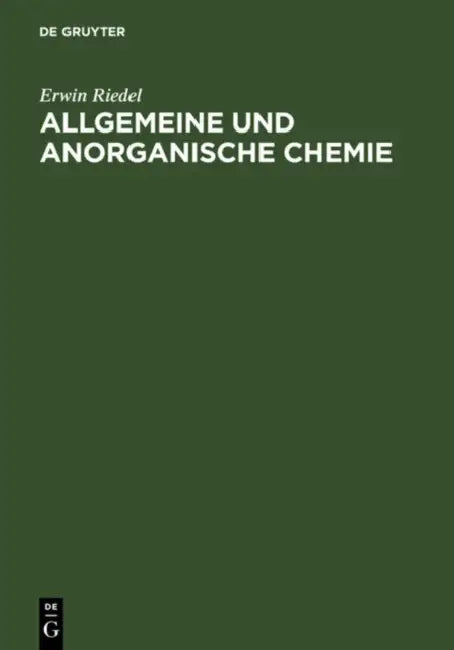Buy Allgemeine und anorganische Chemie (English, Erwin Riedel) — BookShops.in