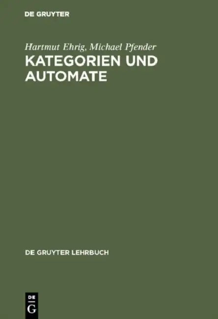 Buy Kategorien und Automate (English, Hartmut Ehrig | Michael Pfender) — BookShops.in