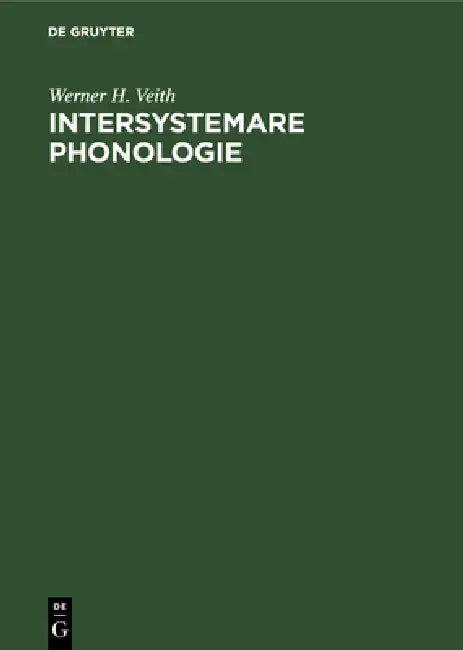 Buy Intersystemare Phonologie (English, Werner H. Veith) — BookShops.in