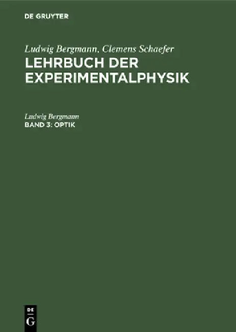 Buy Optik (English, Ludwig Bergmann) — BookShops.in