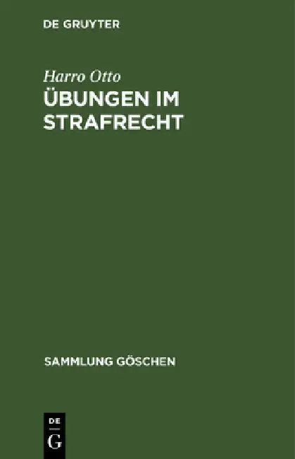 Buy Übungen im Strafrecht (English, Harro Otto) — BookShops.in
