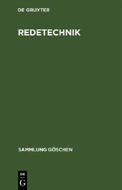 Buy Redetechnik (English, No Contributor) — BookShops.in