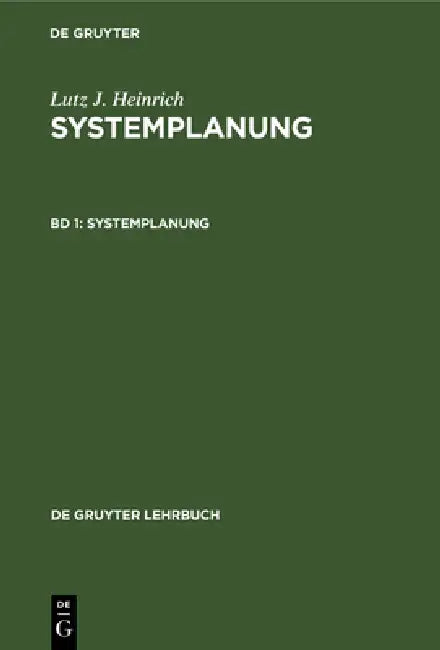 Buy Systemplanung (English, Lutz J. Heinrich) — BookShops.in