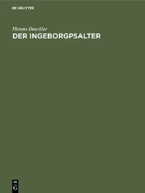 Buy Der Ingeborgpsalter (English, Florens Deuchler) — BookShops.in