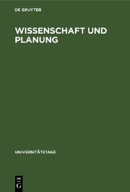 Buy Wissenschaft Und Planung (English, No Contributor) — BookShops.in