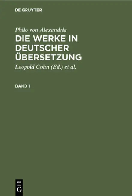 Buy Philo von Alexandria (English, Leopold Cohn | Isaak Heinemann | Maximilian Adler) — BookShops.in
