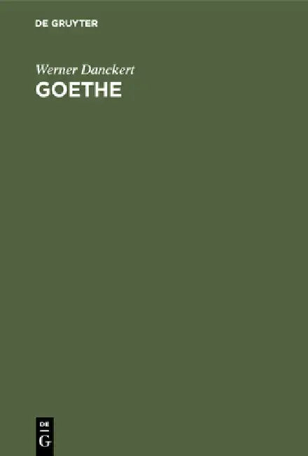 Buy Goethe (English, Werner Danckert) — BookShops.in