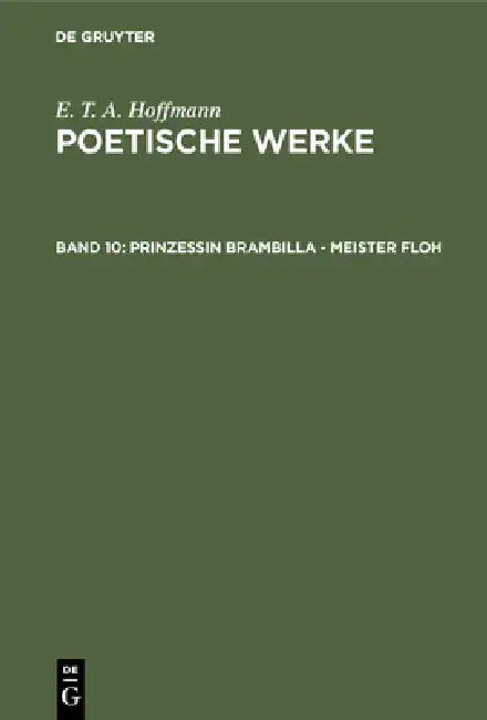 Buy Prinzessin Brambilla - Meister Floh (English, Walter Wellenstein | E. T. a. Hoffmann) — BookShops.in
