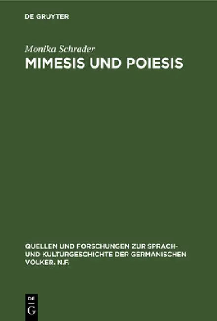 Buy Mimesis und Poiesis (English, Monika Schrader) — BookShops.in